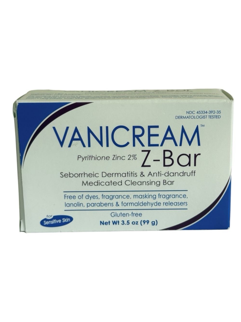 Vanicream Z-Bar Medicated Cleansing Bar Pyrithione Zinc 2% Expired 8/2026 Sealed